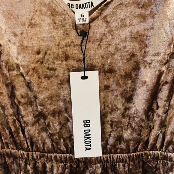 Blush velvet jumpsuit - Picture 5 of 6